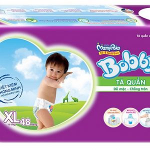 Bỉm Bobby quần siêu mỏng siêu đại XL48