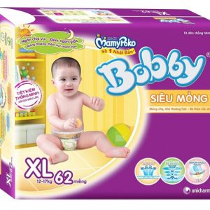 Bỉm Bobby dán siêu mỏng siêu đại XL62